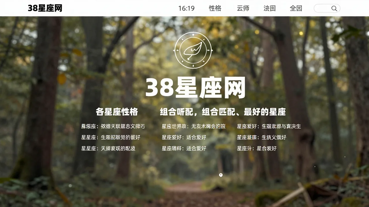 38星座网 首页主视觉